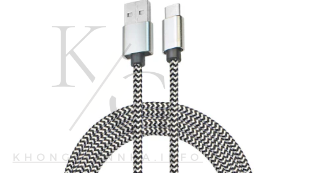 USB-C cable with braided design